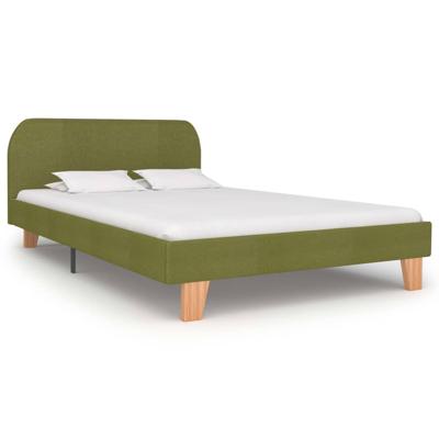 vidaXL Bedframe stof groen 120x200 cm vidaXL Bedframe stof groen 120x200 cm