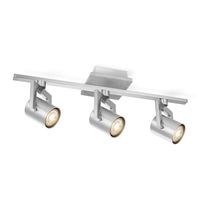 Light depot - LED opbouwspot Concrete 3 lichts - 49 cm - grijs - Outlet