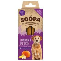 Soopa Dental Sticks Senior met pompoen & banaan voor de hond Per 3 - thumbnail