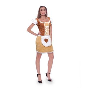 Dirndl jurk classic bruin