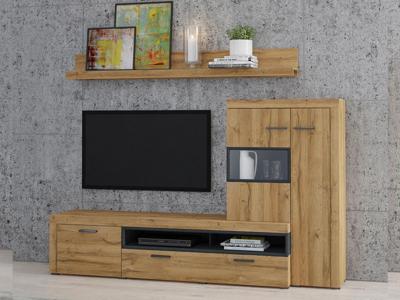Tv-meubel set II CARLOS 4 deuren grandson eik/matera