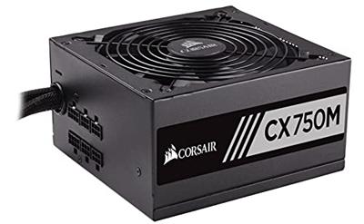 Corsair CX 750 m 750 W ATX zwarte eenheid voeding energie - eenheden voeding (750 W, 100-240, 47-63, 12-6, 12 V, 3,3, 5 V, 5 V, 12 V, 12 V, actief)