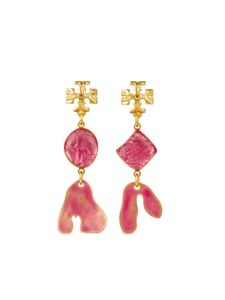 Tory Burch petites boucles d'oreilles Roxanne en or 18ct