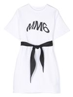 MM6 Maison Margiela Kids t-shirt ceinturé à logo imprimé - Blanc