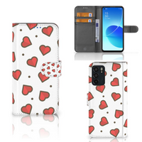 OPPO Reno6 5G Telefoon Hoesje Hearts - thumbnail