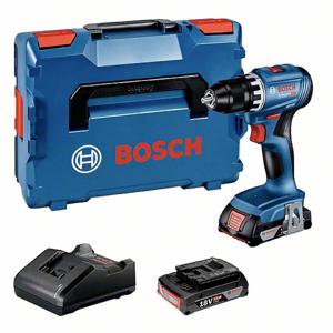 Bosch Professional GSR 18V-45 06019K3203 Accu-schroefboormachine 18 V 2.0 Ah Li-ion Incl. 2 accus, Incl. lader, Incl. koffer