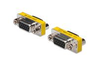 DIGITUS HD D-Sub 15 Gender-Changer - VGA-adapter - 15-pins koppeling - stekker naar stekker - metalen behuizing