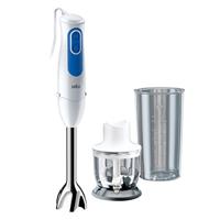 Braun MultiQuick 3 MQ3020WH Pesto Staafmixer, 2 Snelheden, SplashControl, Vaatwasmachinebestendige onderdelen, Hakmolen 350ml en 600ml BPA-vrije plastic maatbeker – Wit
