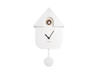 Wall clock Modern Cuckoo ABS white