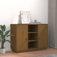 Dressoir 100x40x75 cm massief grenenhout honingbruin