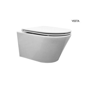 Hangtoilet Vesta Diepspoel Wit Aqua Splash