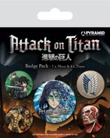 Attack On Titan Pin-Back Buttons 5-Pack Season 4 - thumbnail