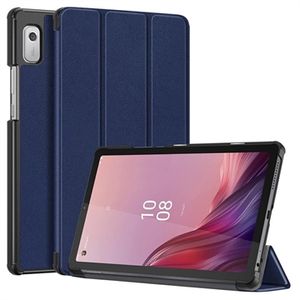 Tri-Fold Series Lenovo Tab M9 Smart Folio Hoesje - Blauw