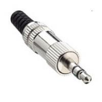 Lumberg KLS 44 Jackplug 3.5 mm Stekker, recht Aantal polen: 3 Stereo Zilver 1 stuk(s)