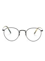 Oliver Peoples lunettes de soleil Op-47 à monture ronde - Noir