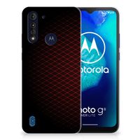 Motorola Moto G8 Power Lite TPU bumper Geruit Rood - thumbnail