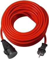 Brennenstuhl BREMAXX® verlengsnoer (10m kabel in rood, voor kortstondig buitengebruik IP44, stroomkabel bruikbaar tot -35 °C, olie- en UV-bestendig)