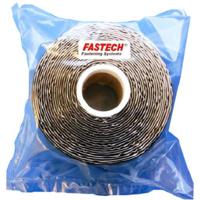 FASTECH® T0105099990305 Klittenband Om vast te plakken Hotmelt Haakdeel (l x b) 5000 mm x 50 mm Zwart 1 stuk(s)