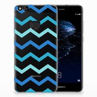 Huawei P10 Lite TPU bumper Zigzag Blauw