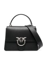 PINKO sac cabas Love Birds en cuir - Noir