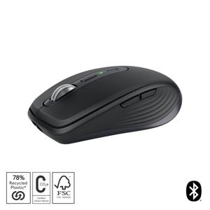 Logitech MX Anywhere 3S muis Kantoor Rechtshandig RF-draadloos + Bluetooth Laser 8000 DPI