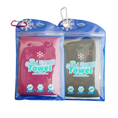 Cool Down Towel, Grijs/Roze, Set van 2, Cooling, Verkoelende handdoek Cool Down Towel, Grijs/Roze, Set van 2, Cooling, Verkoelende handdoek
