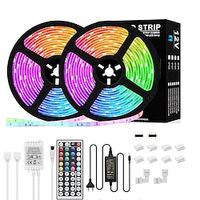 led strip verlichting rgb 65.6ft 20m smd 5050 leds kleur veranderende waterdicht met afstandsbediening voor thuis keuken tv party slaapkamer bar kerst home decor Lightinthebox