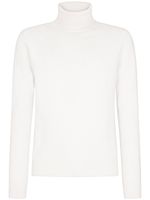 Dolce & Gabbana pull en laine vierge à col roulé - Blanc