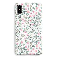 Sierlijke bloemen: iPhone XS Max Volledig Geprint Hoesje