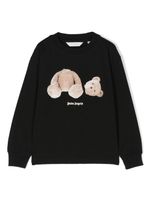 Palm Angels Kids t-shirt Broken Bear en coton - Noir