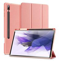 Samsung Galaxy Tab S9+ Dux Ducis Domo Tri-Fold Smart Folio Hoesje - Roze