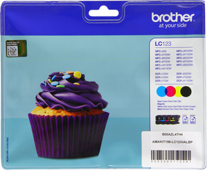 Brother LC-123VALBP inktcartridge 4 stuk(s) Origineel Zwart, Cyaan, Magenta, Geel