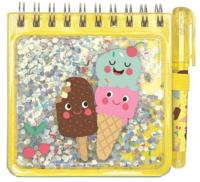 Moses notitieblokje Be happy junior 9,5 x 9 cm geel 70 pagina's