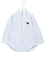 Comme Des Garçons Play Kids chemise rayée - Bleu - thumbnail