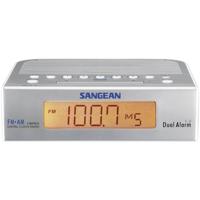 Sangean RCR-5 Wekkerradio VHF (FM), Middengolf AUX Zilver, Wit