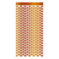 Fiestas Halloween thema party deurgordijn metallic - pompoenen - oranje - 100 x 200 cm   -