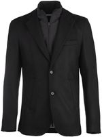 Norwegian Wool blazer superposé en cachemire - Noir