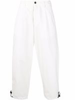 Emporio Armani pantalon droit à ourlet élastiqué - Blanc - thumbnail