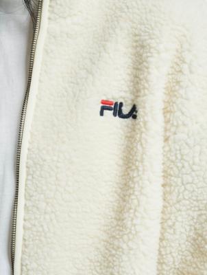 FILA / Zomerjas Bianco Sari Sherpa Fleece in wit FILA / Zomerjas Bianco Sari Sherpa Fleece in wit