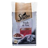 Sheba Fresh Fine Sachet Natvoer voor katten in saus met kip en rundvlees, 36 portiezakken 6 x (6 x 50 g)