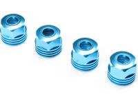 Losi - Lower Shock Caps Aluminum King Blue (4): SBR 2.0 (LOS253032) - thumbnail