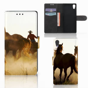 Sony Xperia XA1 Telefoonhoesje met Pasjes Design Cowboy