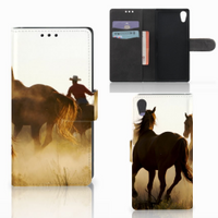 Sony Xperia XA1 Telefoonhoesje met Pasjes Design Cowboy - thumbnail