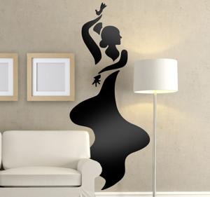 Sticker danseres danst flamenco