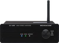 Monacor SA-160BT Mini Stereo Versterker 2 x 30 W Zwart
