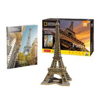 Cubic Fun National Geographic 3D Puzzel de Eifeltoren 80 Stukjes - thumbnail