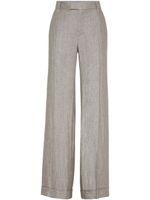 Brunello Cucinelli pantalon ample à plis marqués - Marron