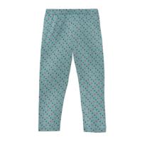 Legging van bio-katoen met stippen, waterblauw 86/92