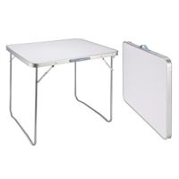 Inklapbare tafel voor op de camping 80 x 60 x 69 cm   -