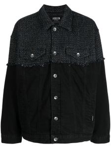 FIVE CM veste en laine à col italien - Noir